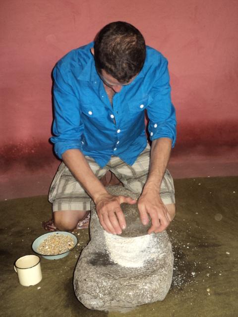 Learning to grind maize (ukuguba)